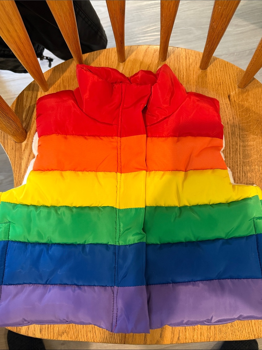 Mud Kingdom Cute Little Girl Puffer Vest Jacket Rainbow Sz 3-4